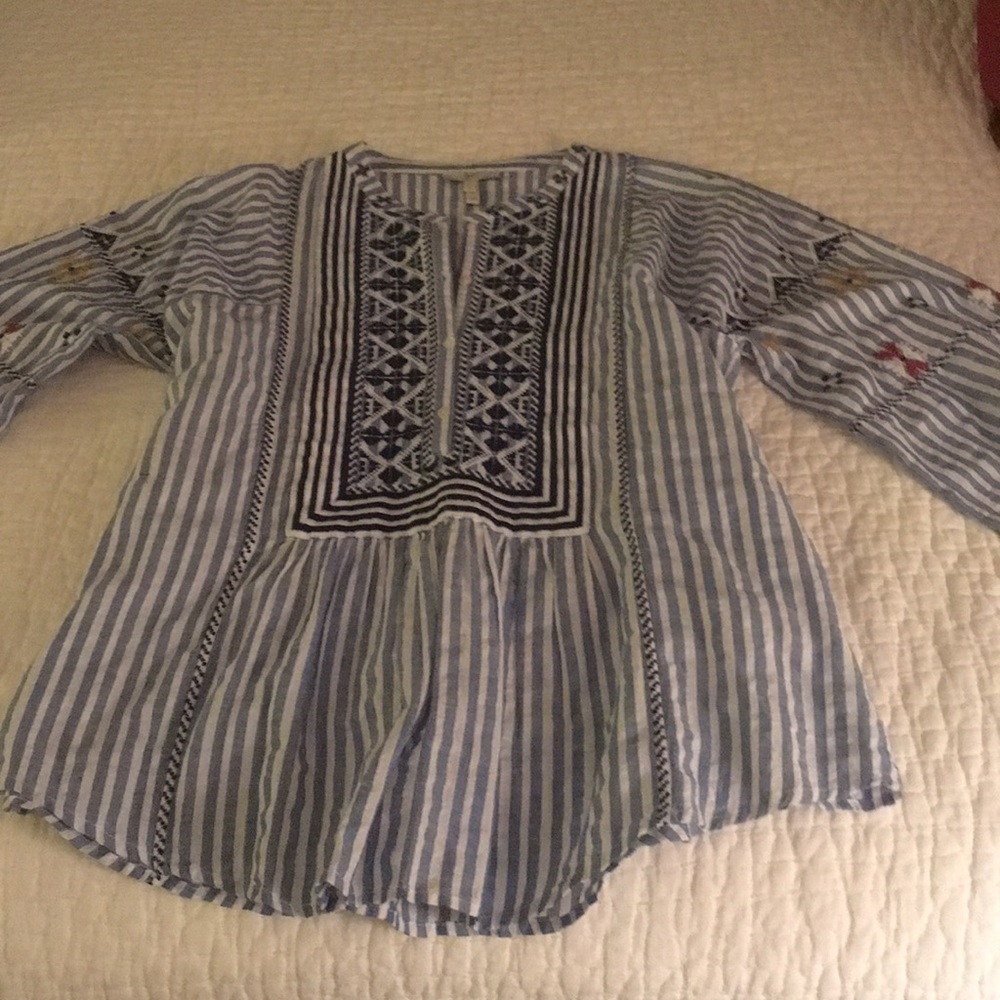 Joie Blue/white top
